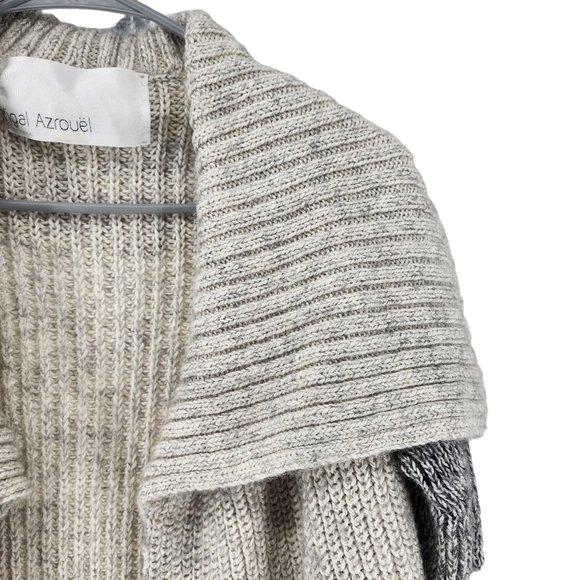 Yigal Azrouel Women's Open Front Shawl Collar Ribbed Cardigan - M - Picture 3 of 8